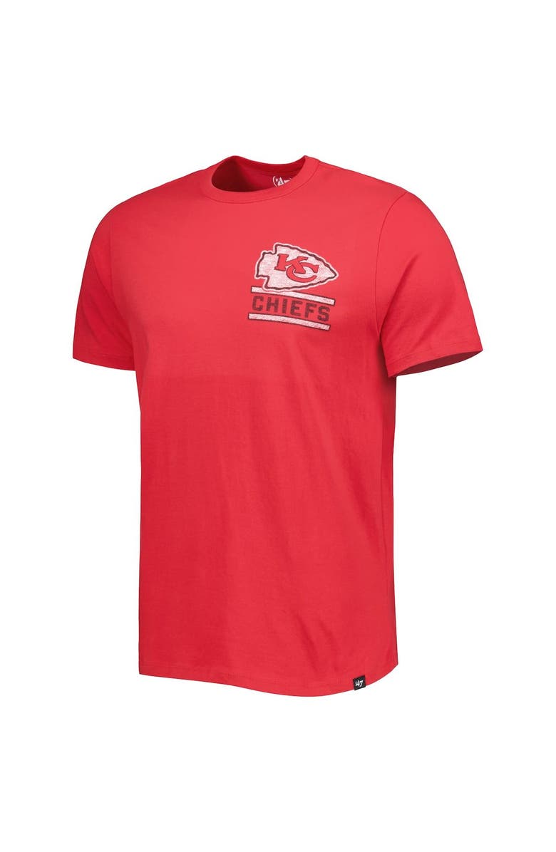 '47 Men's '47 Red Kansas City Chiefs Open Field Franklin T-Shirt, Alternate, color, 