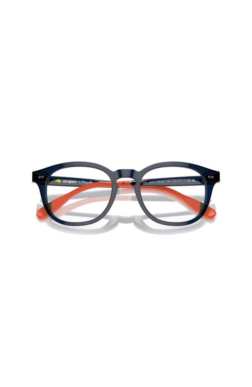 Polo Ralph Lauren 52mm Square Optical Glasses In Black