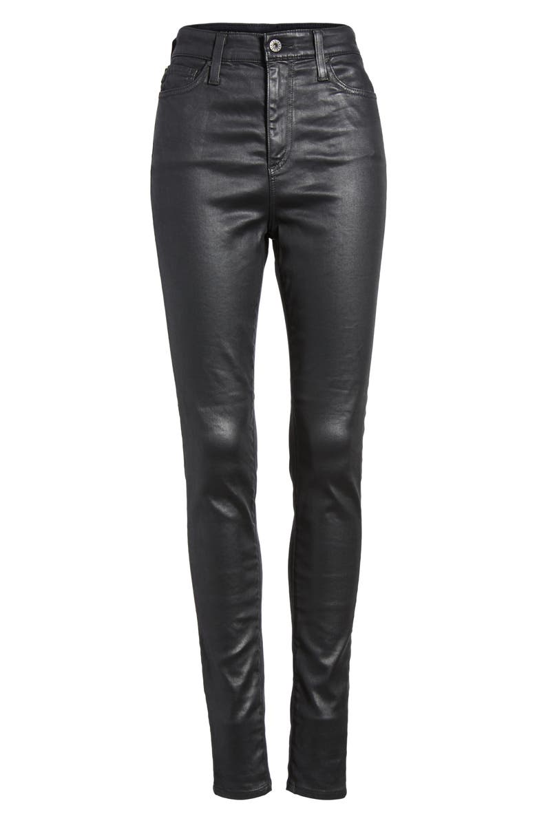AG The Mila Super High Waist Skinny Faux Leather Pants, Alternate, color, 