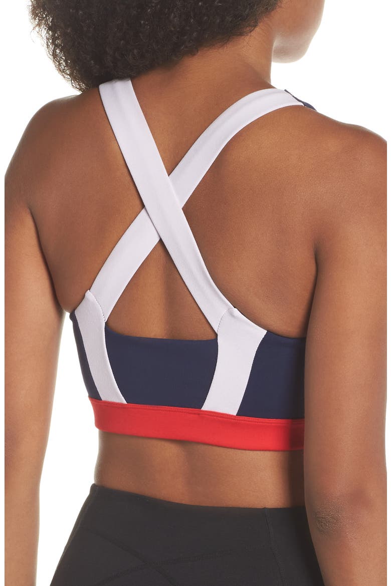Jenna Sports Bra, Alternate, color, NAVY MARITIME