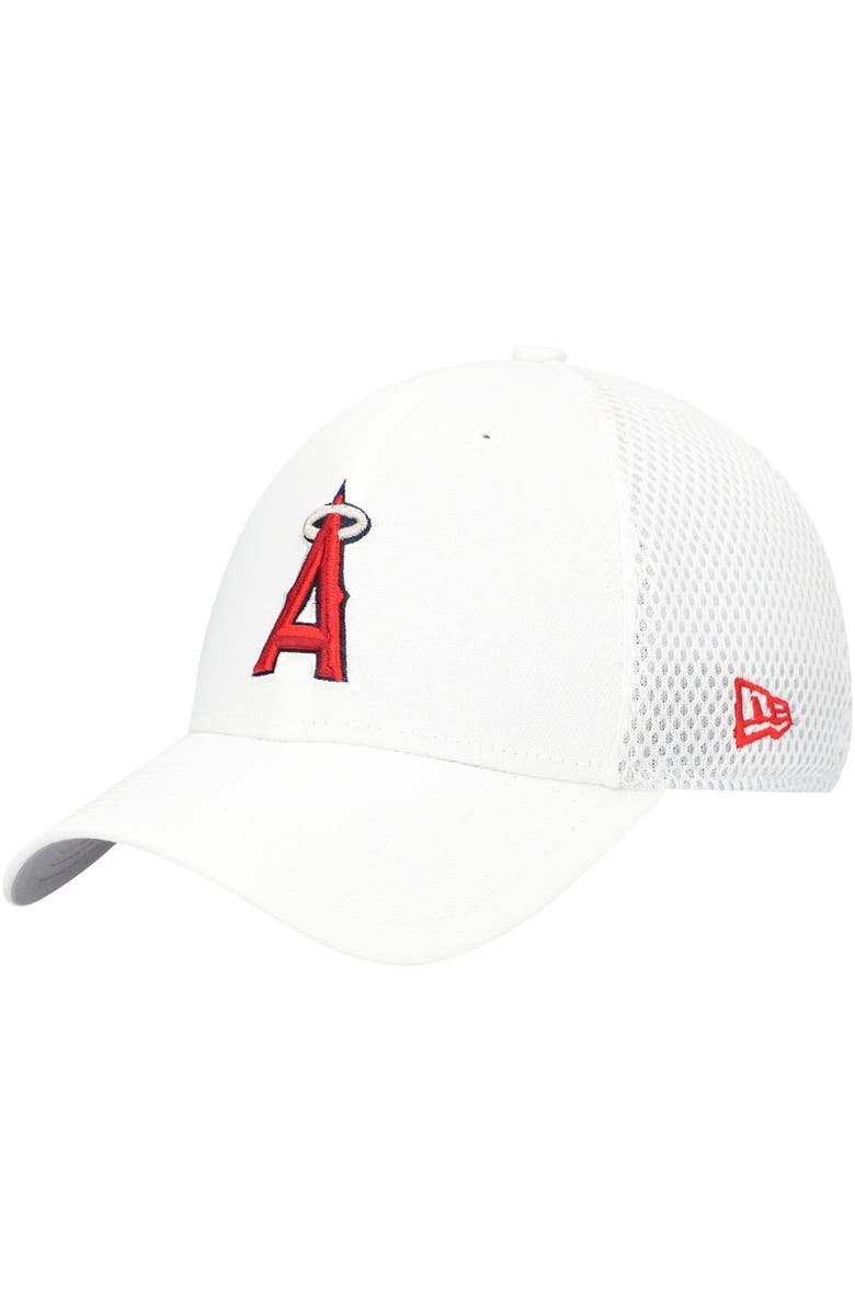 New Era Men's New Era White Los Angeles Angels REPREVE Neo 39THIRTY Flex Hat, Alternate, color, White