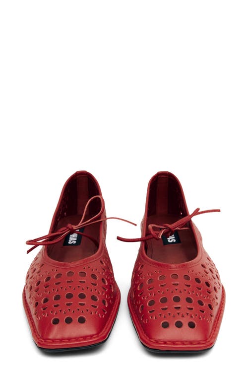 Alohas Sway Slit Leather Ballet Flats