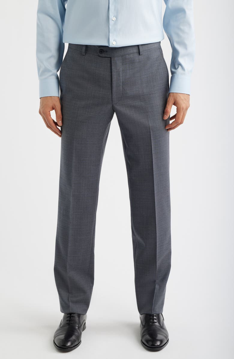 Heritage Gold Grey Mélange Wool Suit, Alternate, color, Mid Grey