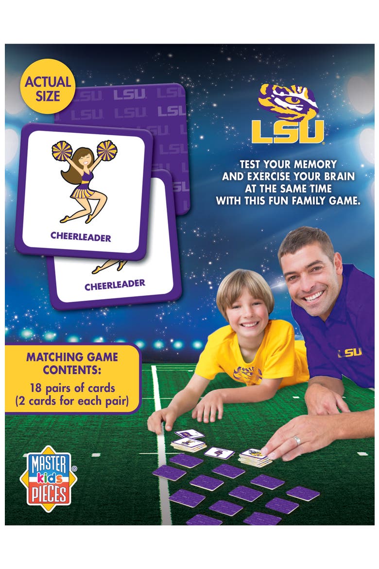 LSU Tigers Matching Game, Alternate, color, Multicolor