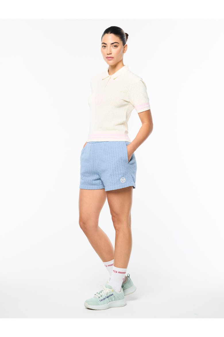 Leila Knit Polo, Alternate, color, GARDENIA