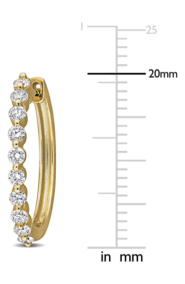 Created Forever Lab-Grown Diamond Hoop Earrings, Alternate, color, Gold