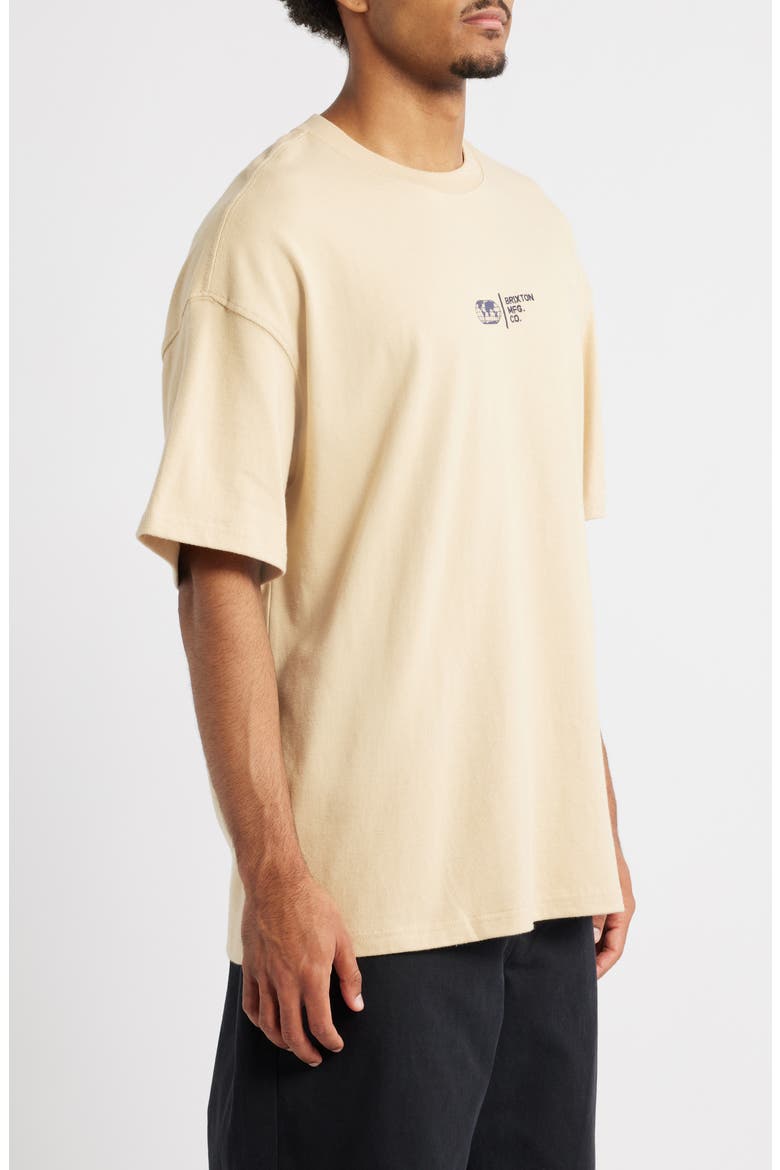 Union Relaxed Fit Heavyweight Cotton Graphic T-Shirt, Alternate, color, CREAM CLASSIC WASH