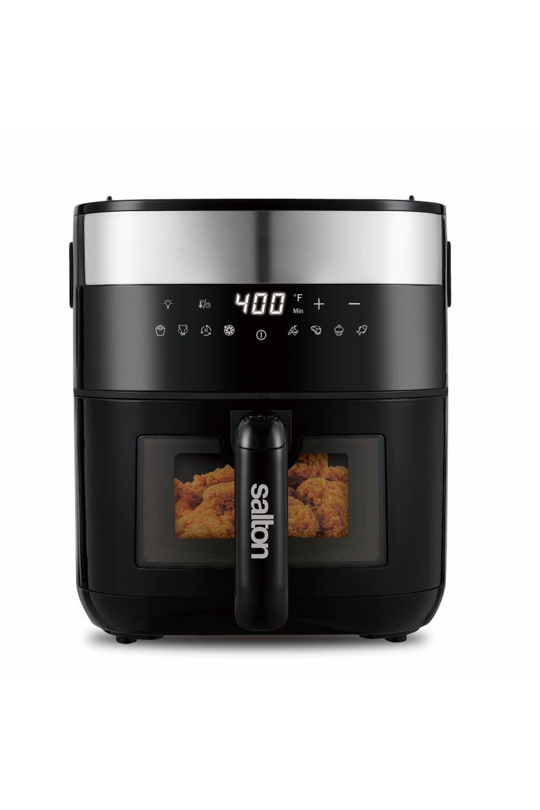 Flip and Cook Air Fryer, Alternate, color, Black