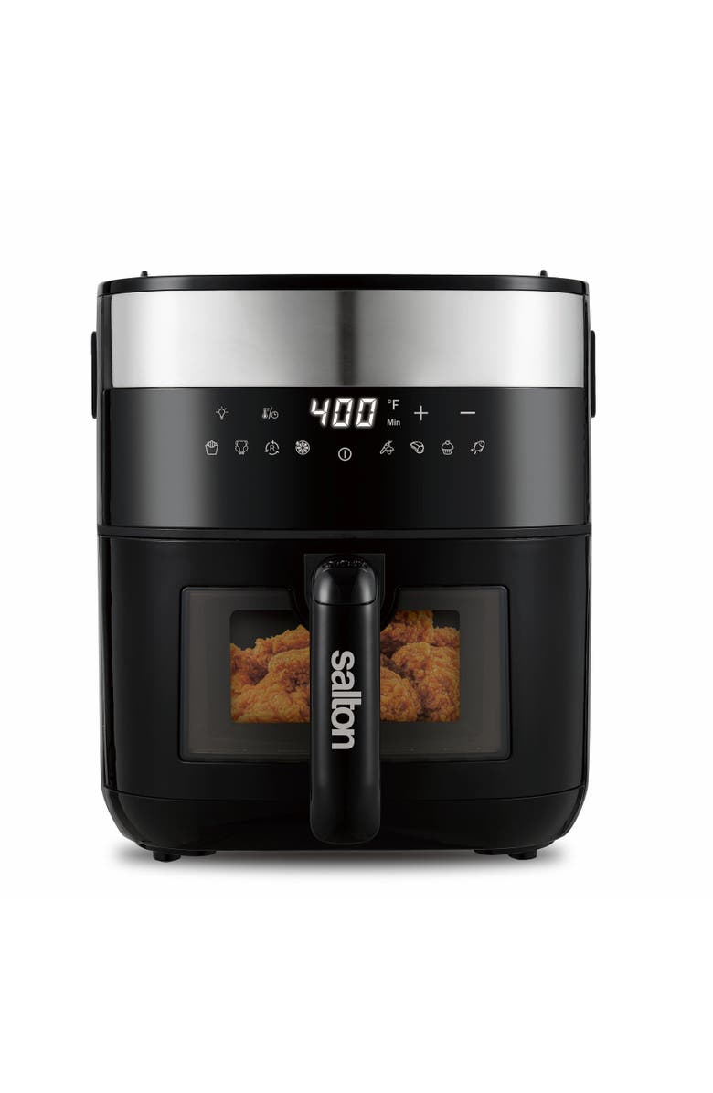 Salton Flip and Cook Air Fryer, Alternate, color, Black