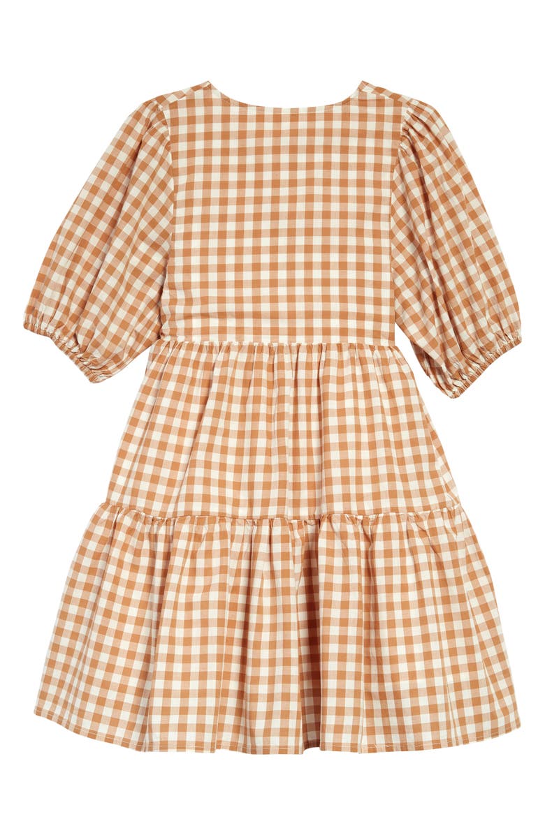 seed heritage Kids' Gingham Check Tiered Dress, Alternate, color,