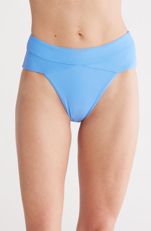 High Waist Seamed Bikini Bottoms