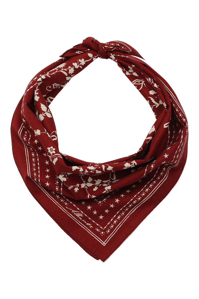 Fleur De Lis Bandana, Alternate, color, RASPBERRY