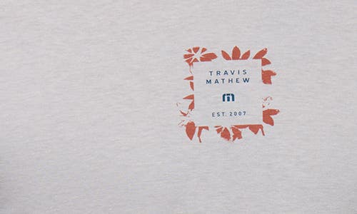 Travismathew Short Layover Graphic T-shirt In Gray