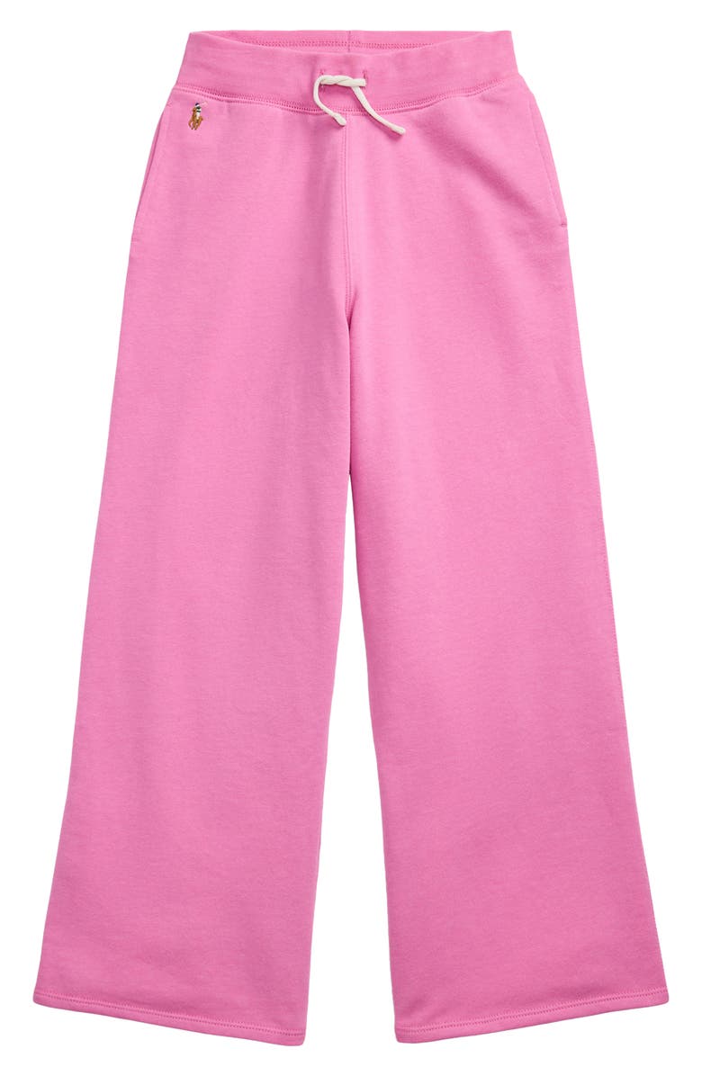 Polo Ralph Lauren Kids' French Terry Wide Leg Pants, Main, color,