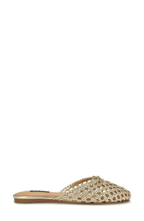 Nine West Lolah Mule In Gold