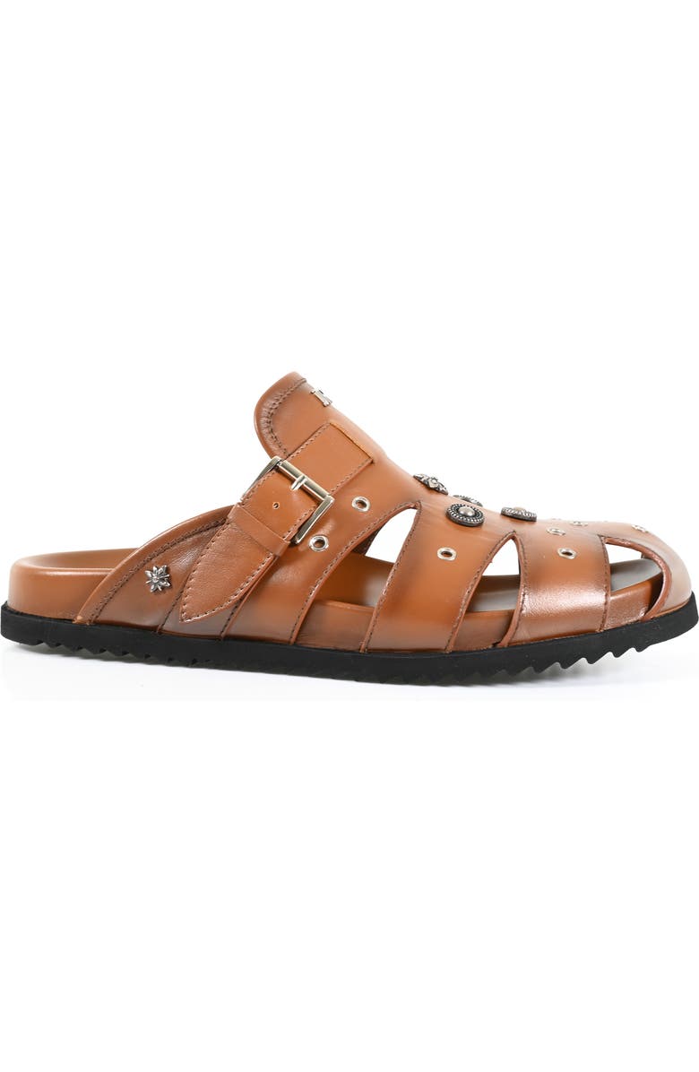 JOHN RICHMOND Studded Fisherman Sandal, Alternate, color, Tan