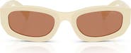 Miu Miu 53mm Irregular Sunglasses