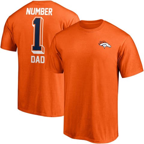 Men's Fanatics Branded Orange Denver Broncos Team #1 Dad T-Shirt