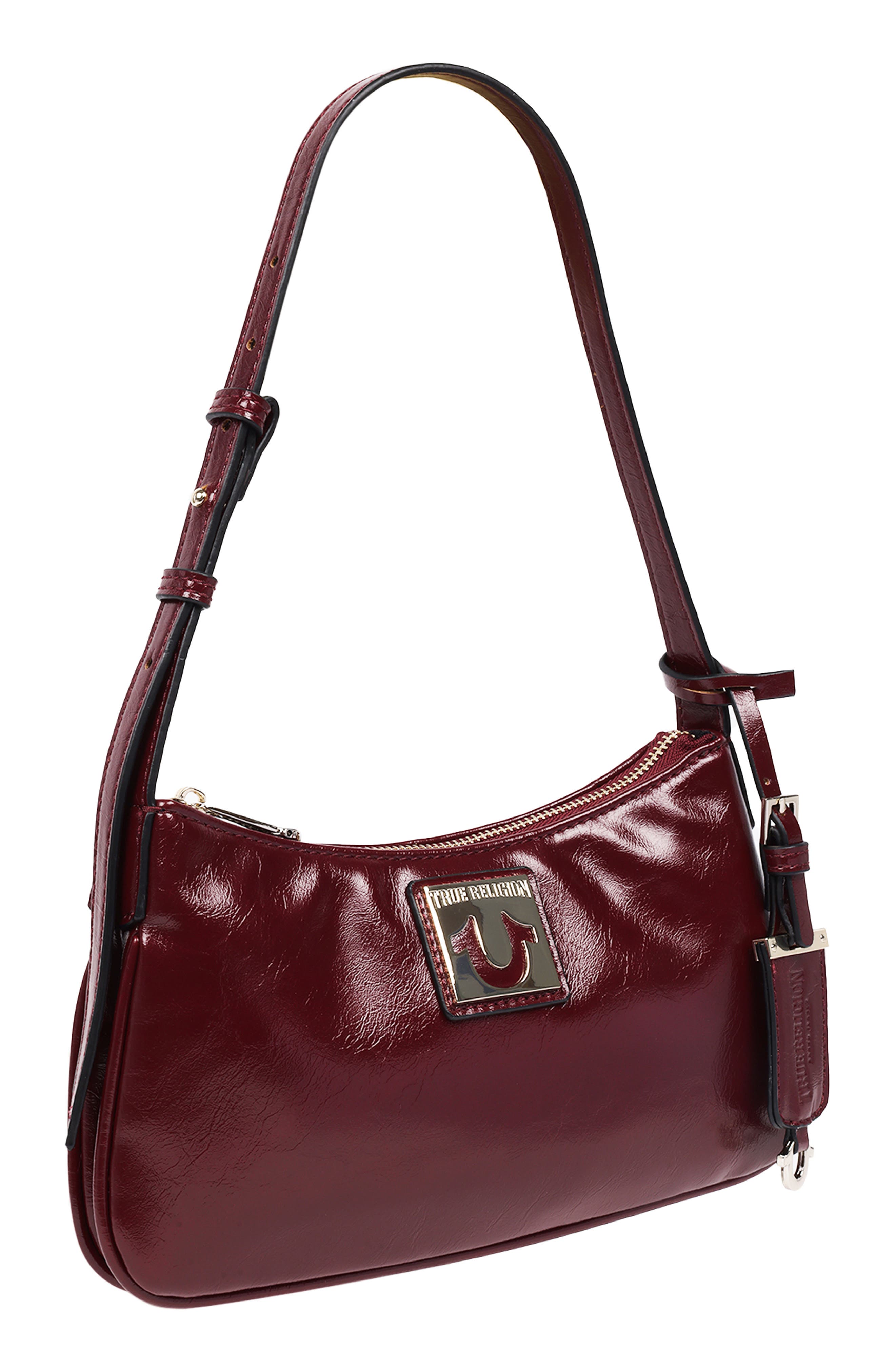 True Religion Horseshoe Plaque Shoulder Bag, Alternate, color, 