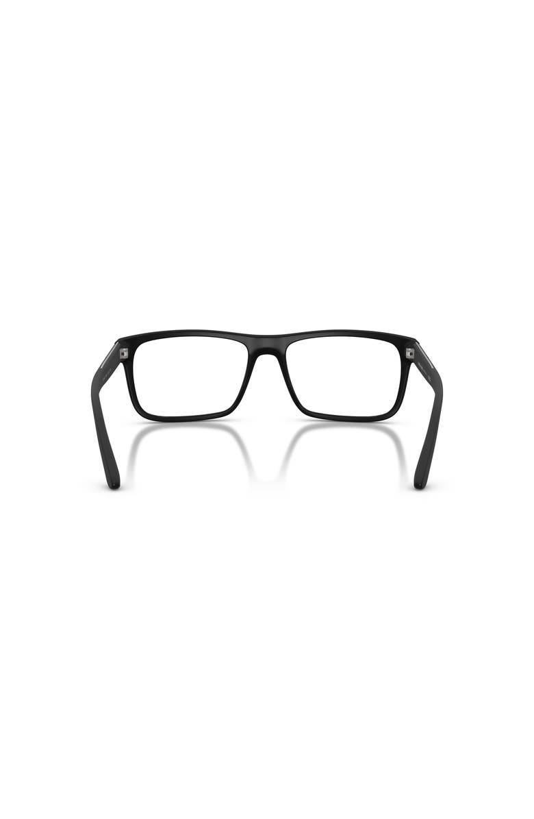 Giorgio Armani 54mm Rectangle optical glasses, Alternate, color, Black