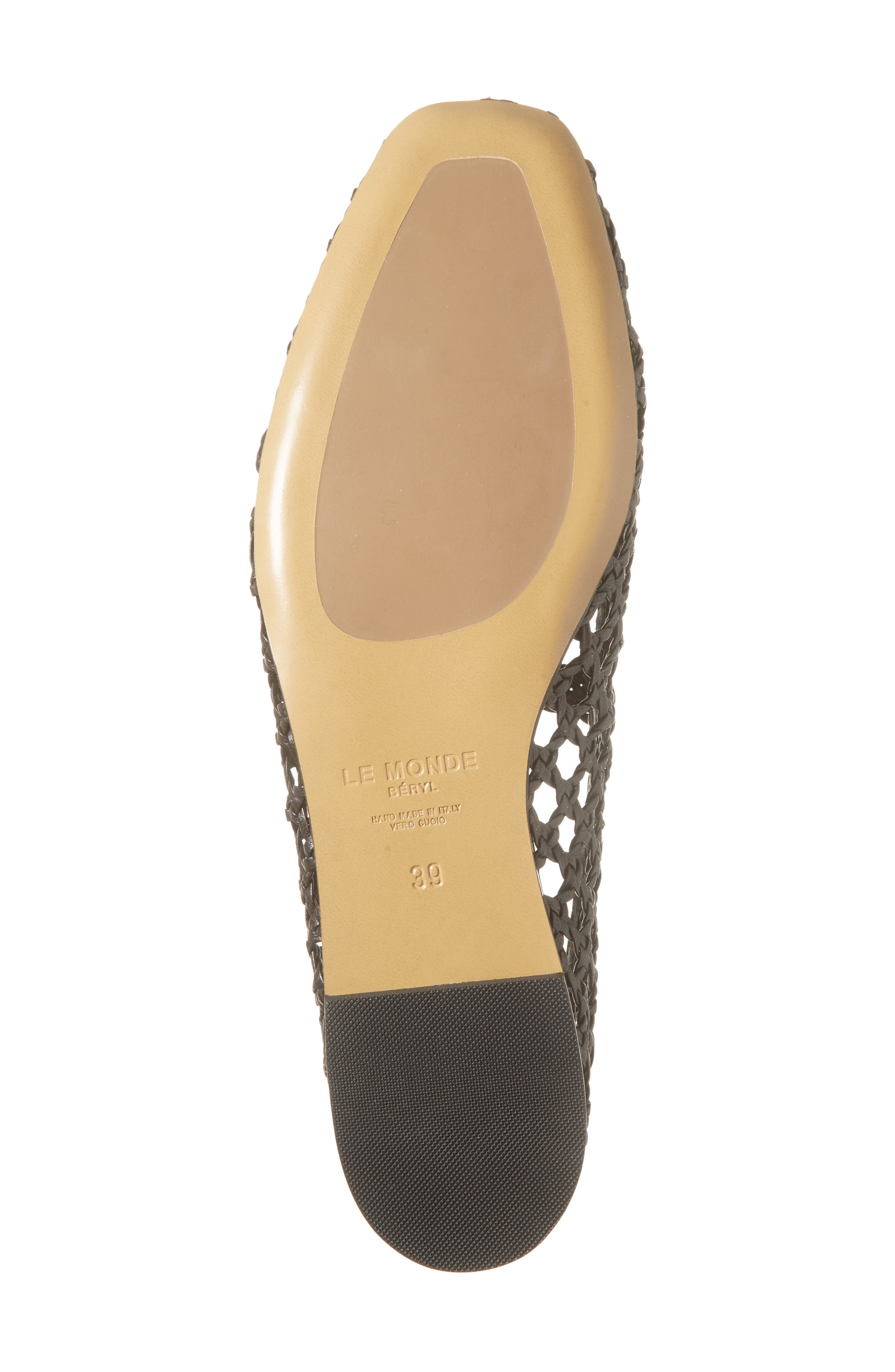 Le Monde Beryl Woven Mary Jane Flat, Alternate, color, Chocolate