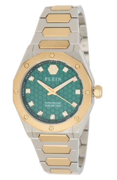 Plein Deluxe Bracelet Watch, 35mm