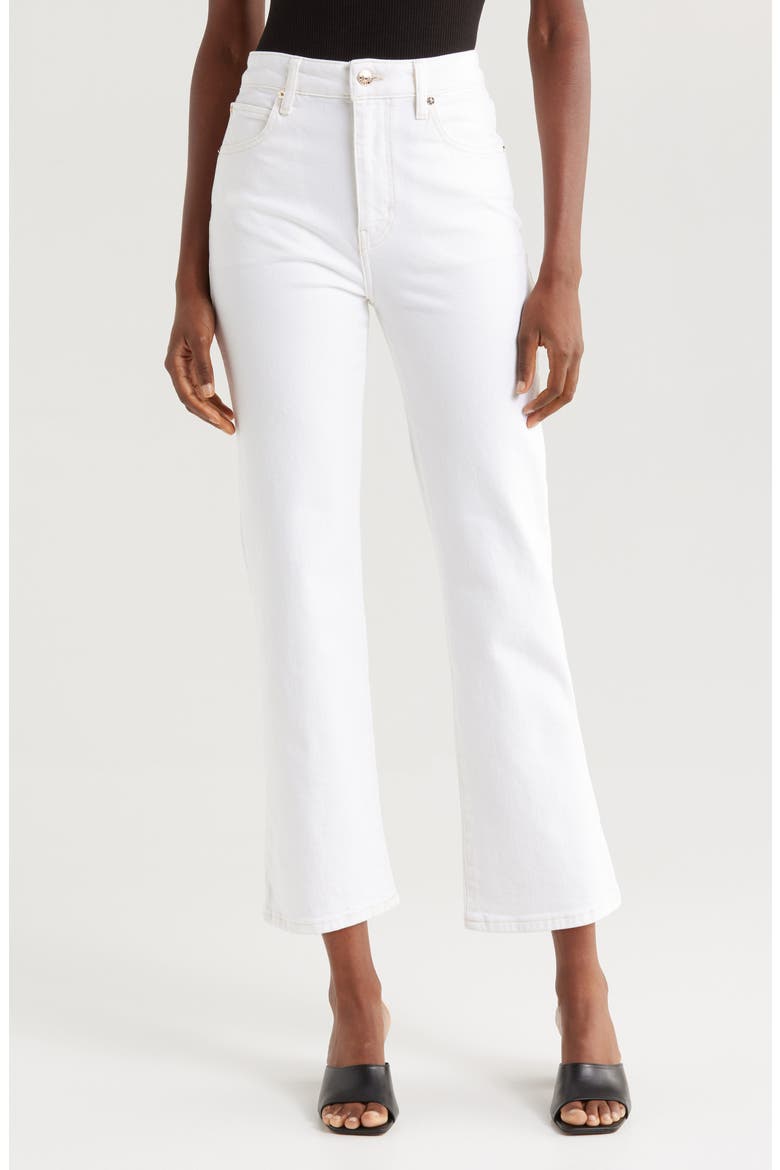 The Ruler High Waist Crop Straight Leg Jeans, Main, color, AU NATURAL CLEAN