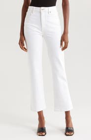 FRAME The Ruler High Waist Crop Straight Leg Jeans