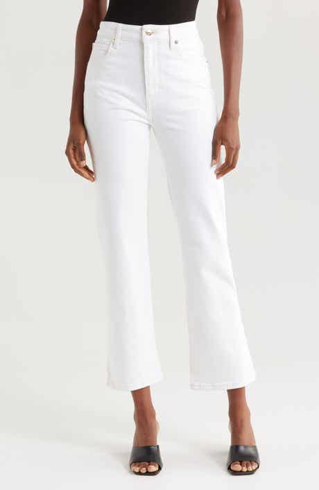 FRAME The Ruler High Waist Crop Straight Leg Jeans
