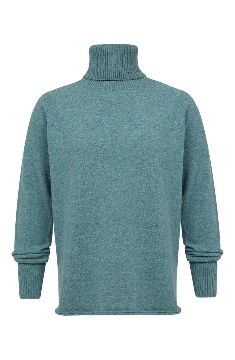 Celtic & Co. Geelong Wool Slouch Turtleneck Sweater, Alternate, color, 