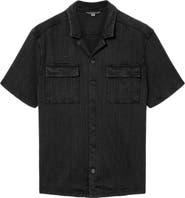 John Varvatos Amadora Organic Cotton Button-Up Camp Shirt