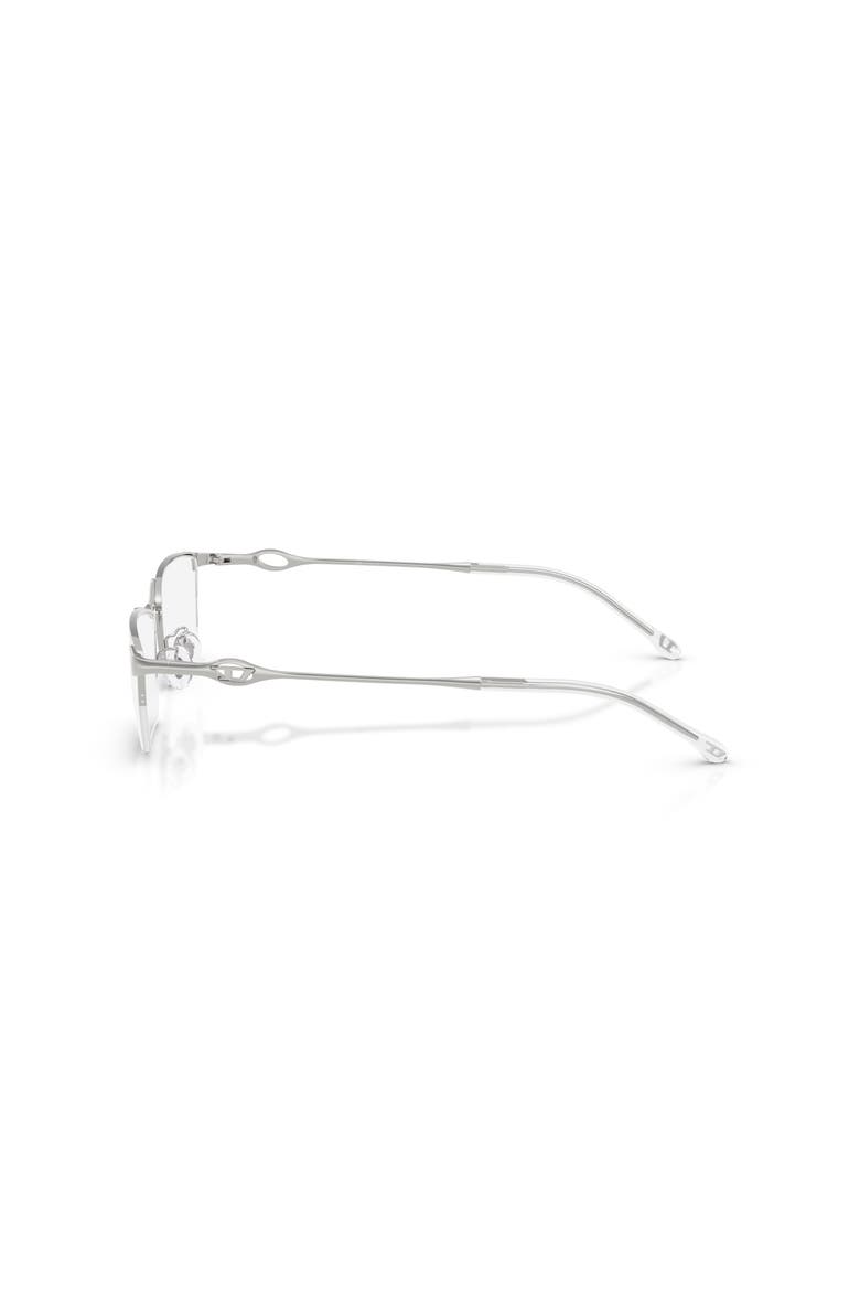 58mm Rectangle optical glasses, Alternate, color, Silver