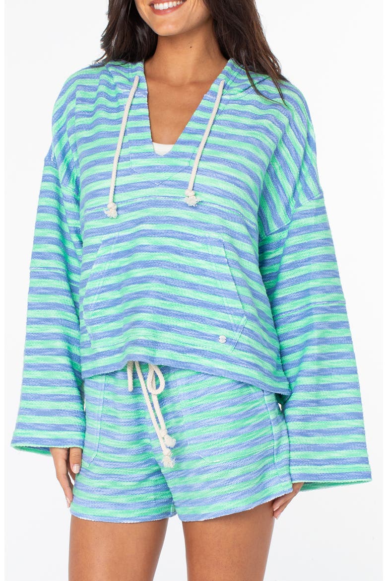 Rich Coast Stripe Hooded Sweatshirt, Main, color, SPRING BUD