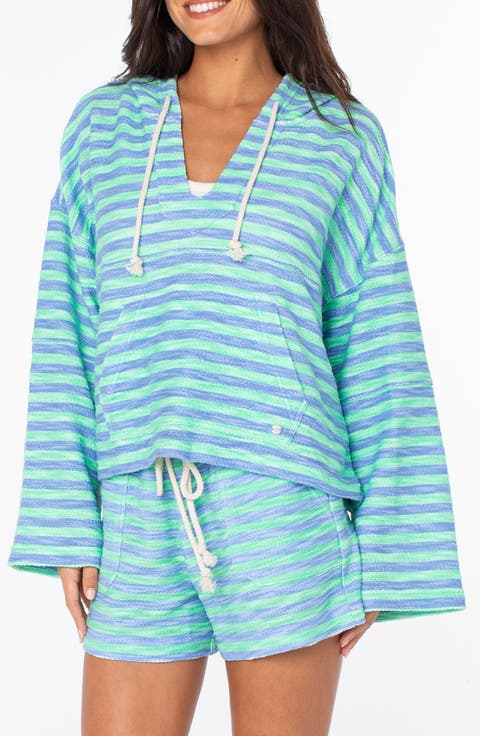 Rich Coast Stripe Hooded Sweatshirt