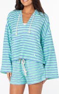 Roxy Rich Coast Stripe Hooded Sweatshirt