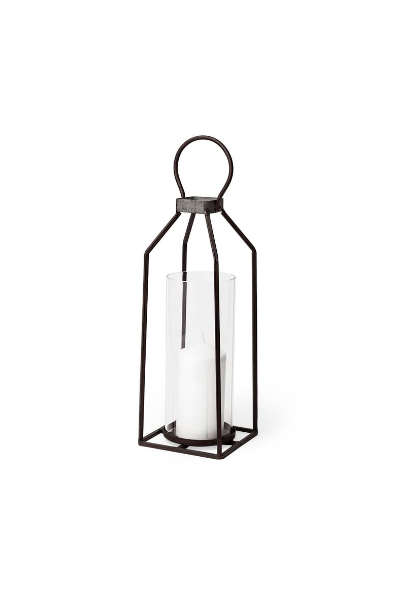 Kingston Rustic Metal Framed Table Candle Holder, Alternate, color, Black