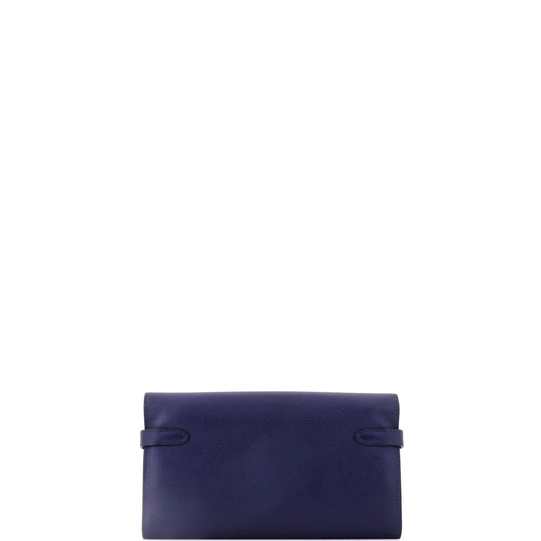 Kelly Wallet Epsom Long, Alternate, color, Blue