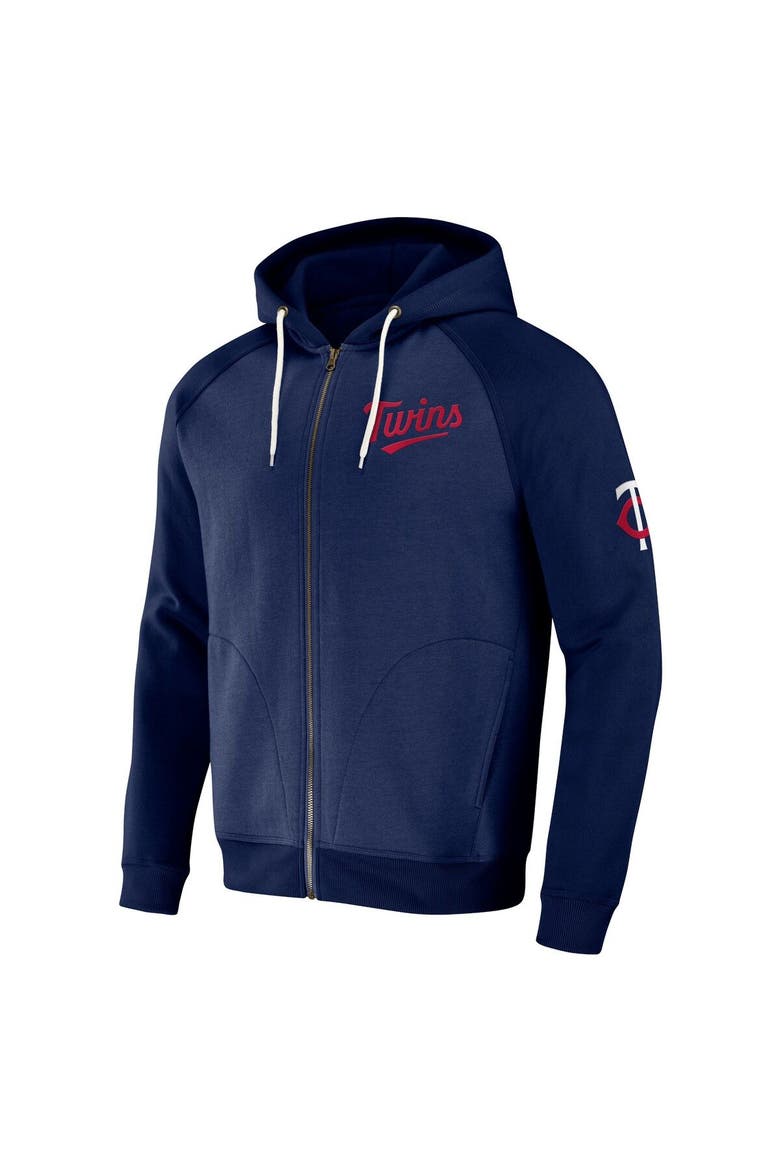 Men's Darius Rucker Collection by Fanatics  Navy Minnesota Twins Raglan Full-Zip Hoodie, Alternate, color, Navy