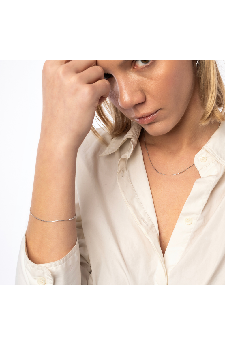 Spero London Six Beads Sterling Silver Bracelet, Alternate, color, Silver