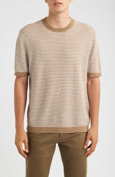 Kolben Stripe Linen & Cotton Blend T-Shirt