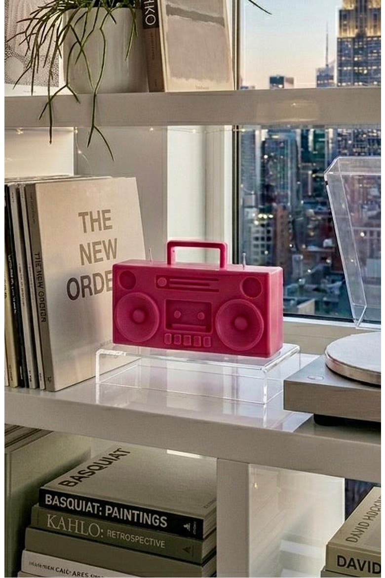 Boom Box Candle, Alternate, color, Pink