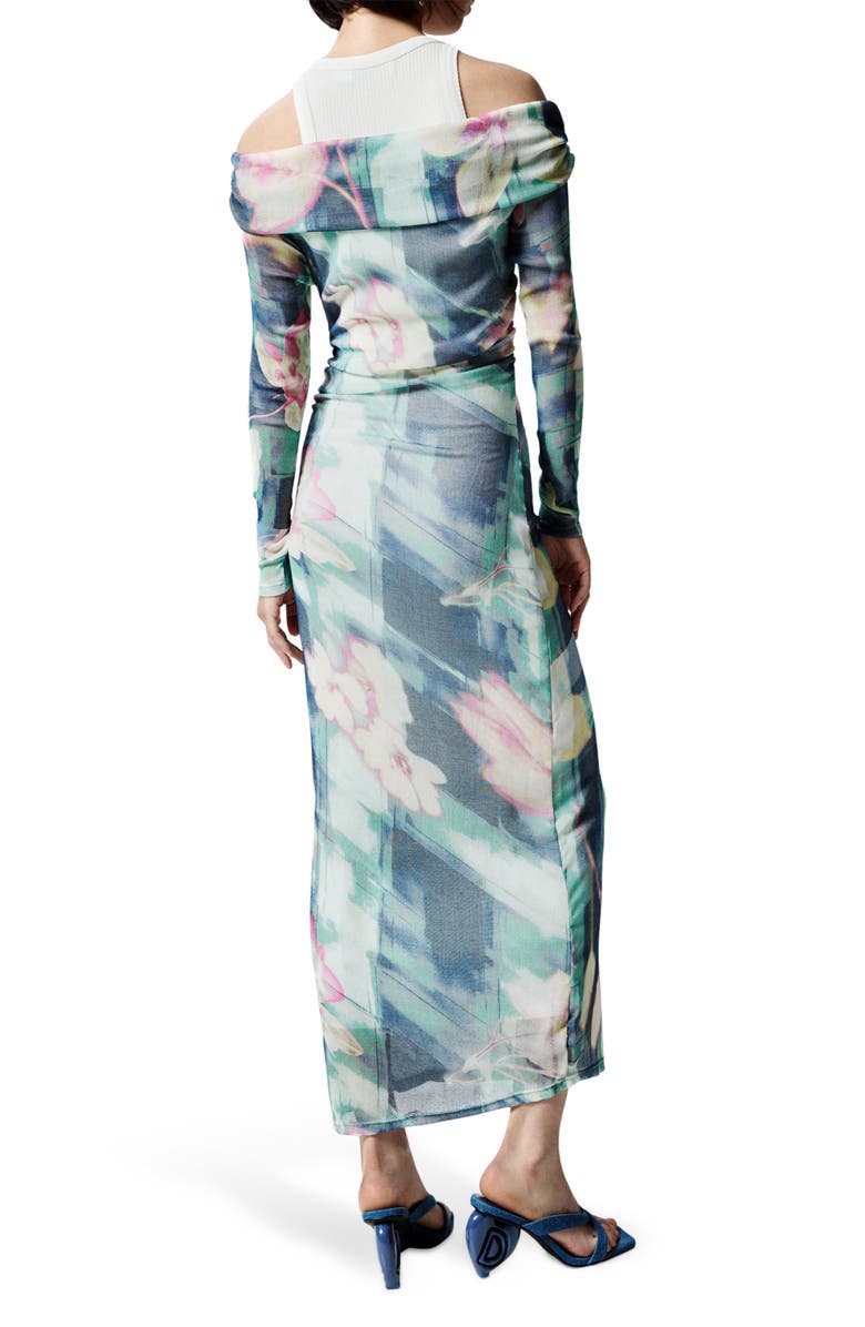 Desigual Floral Long Sleeve Dress 
Tank Dress Set, Alternate, color, 