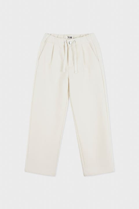 Organic Cotton Recycled Polyester Pleated Pant