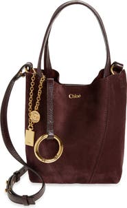 Chloé Small Spin Suede Crossbody Tote