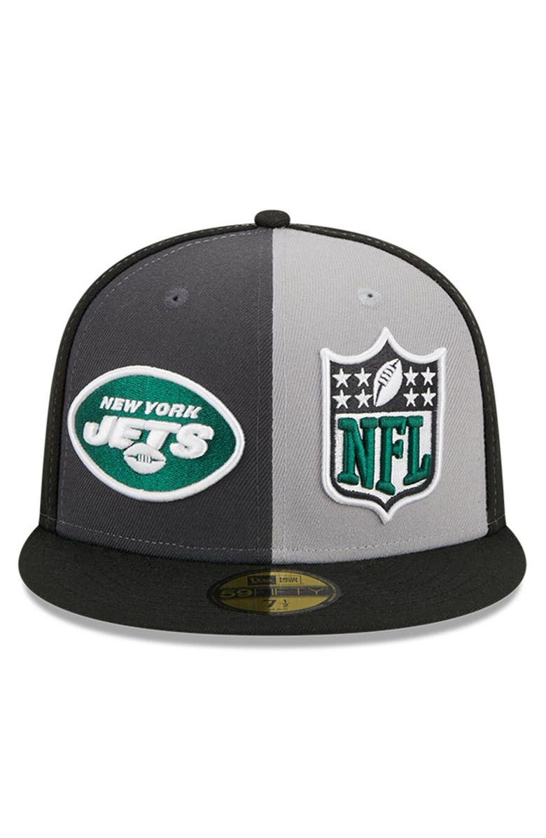 New Era Men's New Era Gray/Black New York Jets 2023 Sideline 59FIFTY Fitted Hat, Alternate, color, Gray