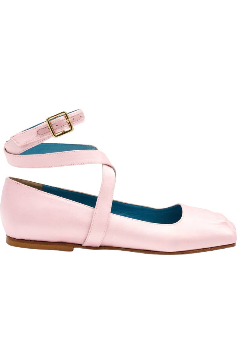 Valentina Rangoni Birba Ankle Strap Ballerina, Alternate, color, Rosa Satin