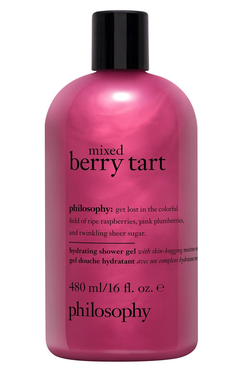 philosophy mixed berry tart hydrating shower gel, Main, color, Wild Berry Tart