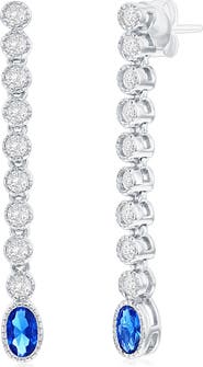 SIMONA Beaded Oval & Round Drop Earrings