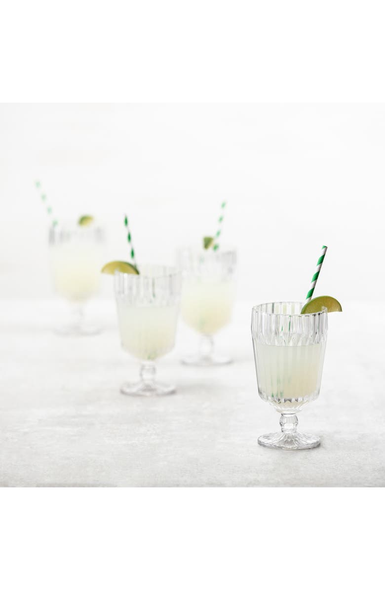 Fortessa Archie Set of 6 Clear Goblets, Alternate, color, Clear