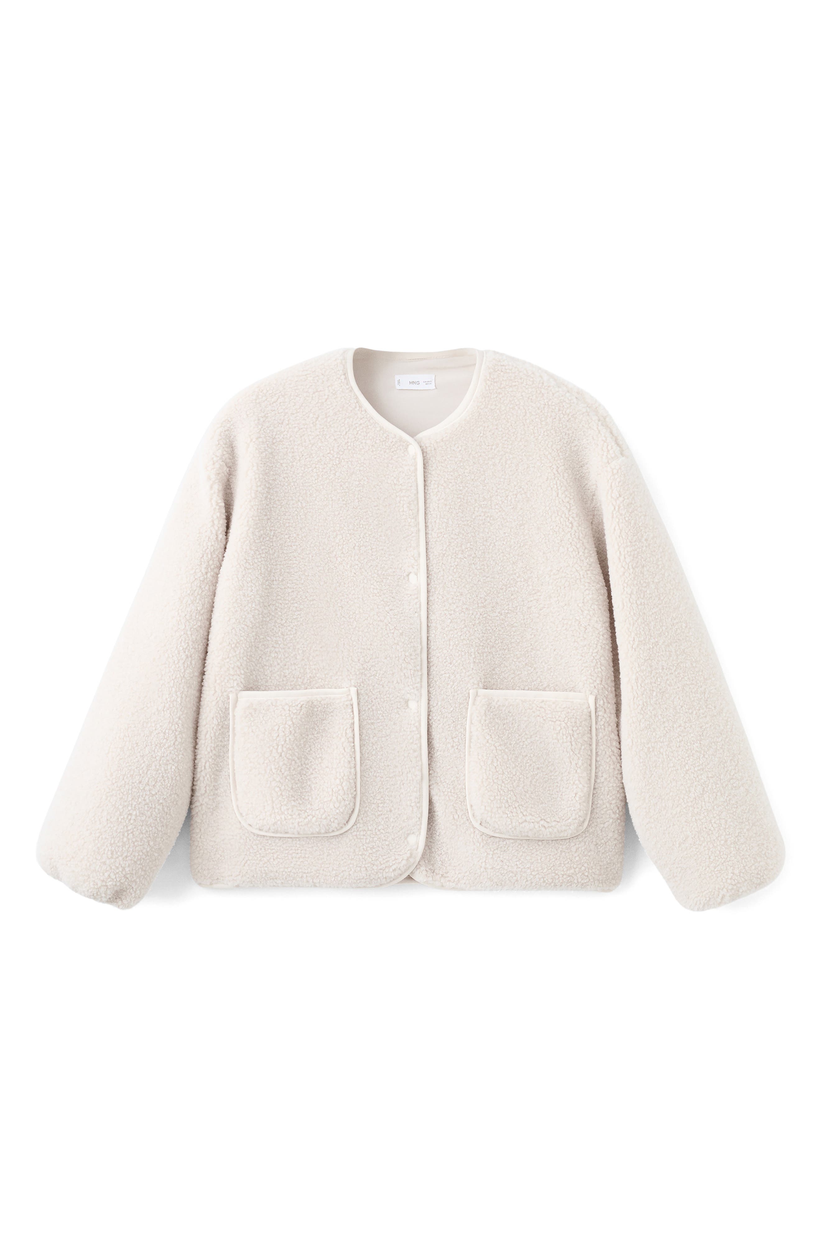 Textured Fleece Snap-Up Jacket - image 2